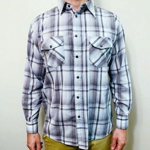 Airwalk Blue/White Plaid Long Sleeve Shirt